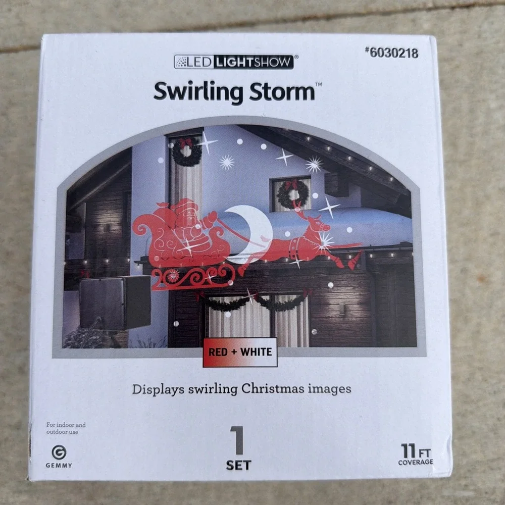 Gemmy LightShow LED Projection Christmas Swirling Storm